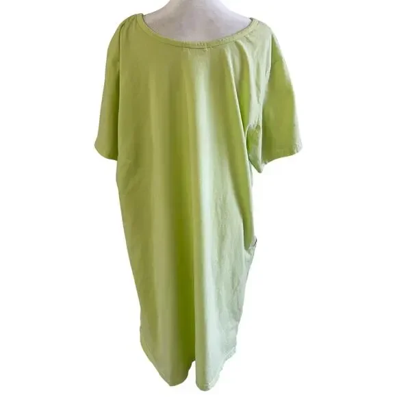 Fresh Produce T-Shirt Midi Dress XXL Cotton Casual Pocket Summer Relaxed Fit - Picture 3 of 7